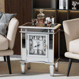 Brompton Glass Top End Table
