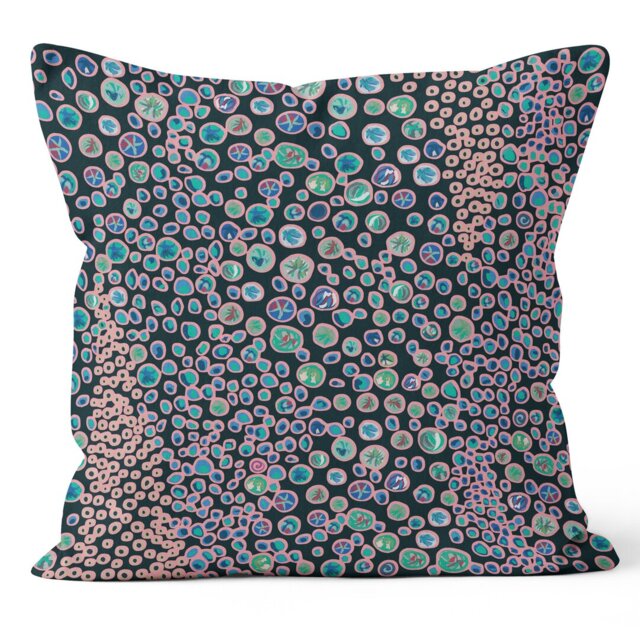 Bubbles - Funky Art Cushion - Bellissima - House of Turnowsky Cushion
