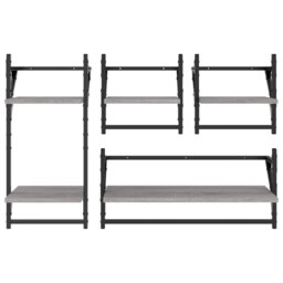 Arjune 5 Piece Bracket Shelf with Towel Bar