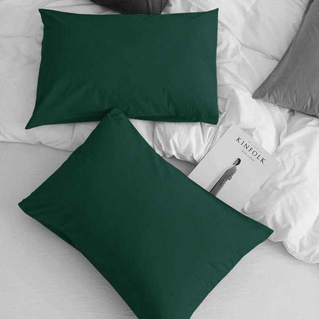 Aspire Homeware Super Soft & Breathable Microfiber Dyed Pillowcase (Pack Of 2)