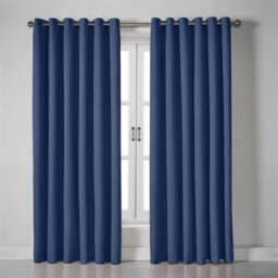 Bechard Blackout Linen Look Ring Top Curtains