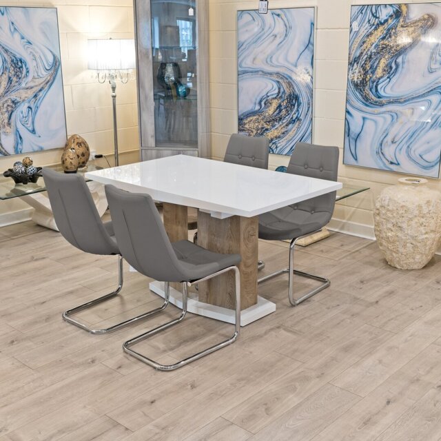 Fenner 4 - Person Butterfly Leaf Dining Set