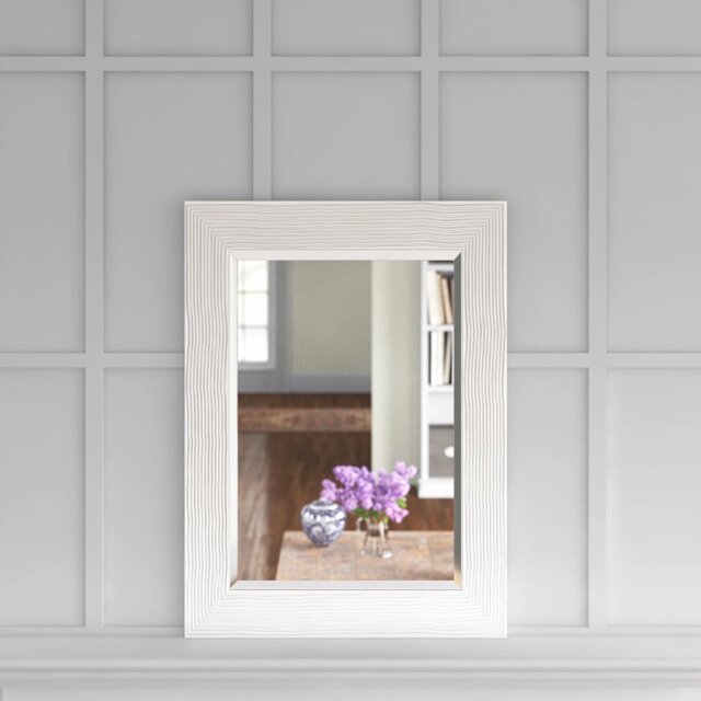 Madge Wavy Framed Wall Mounted Accent Mirror Bevelled