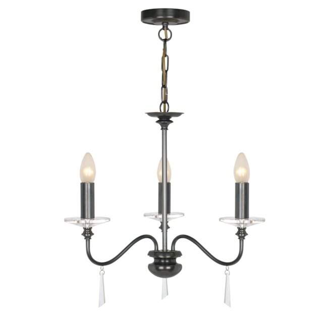 Duluth 3 - Light Candle Style Chandelier