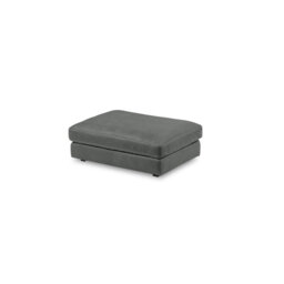 Parven II 123cm Wide Genuine Anilin Leather Rectangle Solid Colour Standard Ottoman