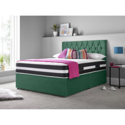 Marlton Upholstered Divan Bed with Mattress
