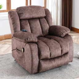 Turenne 96cm Wide Velvet Lift Assist Standard Recliner with Massager
