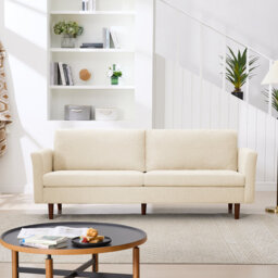 Cicero 204Cm Linen Flared Arm Sofa