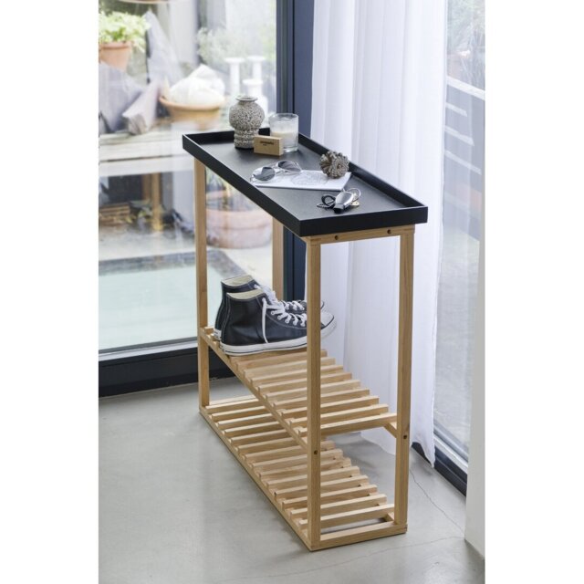 Phillipa 10 Pair Solid Wood Shoe Rack