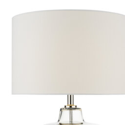 29cm H Fabric Drum Lamp Shade ( Screw On ) in White