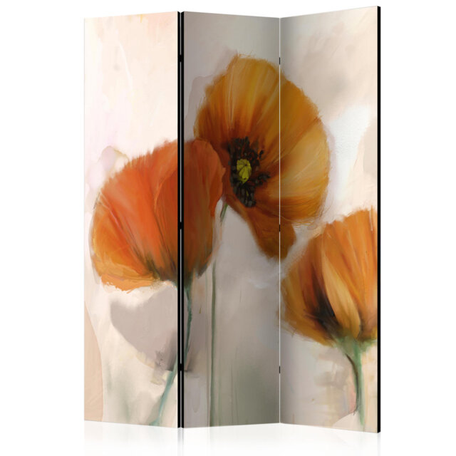 Room Divider - Poppies - Vintage [Room Dividers]