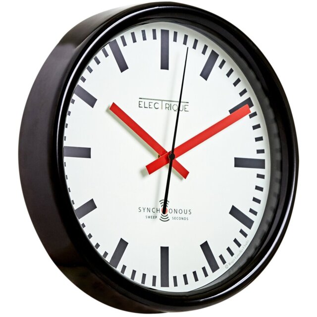 Swiss Station Clock + Sweep Second Hand 30cm