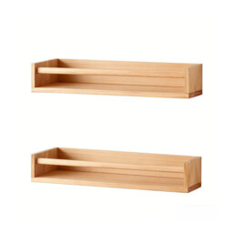 Solid Wood Wall Organizer with Chalkboard