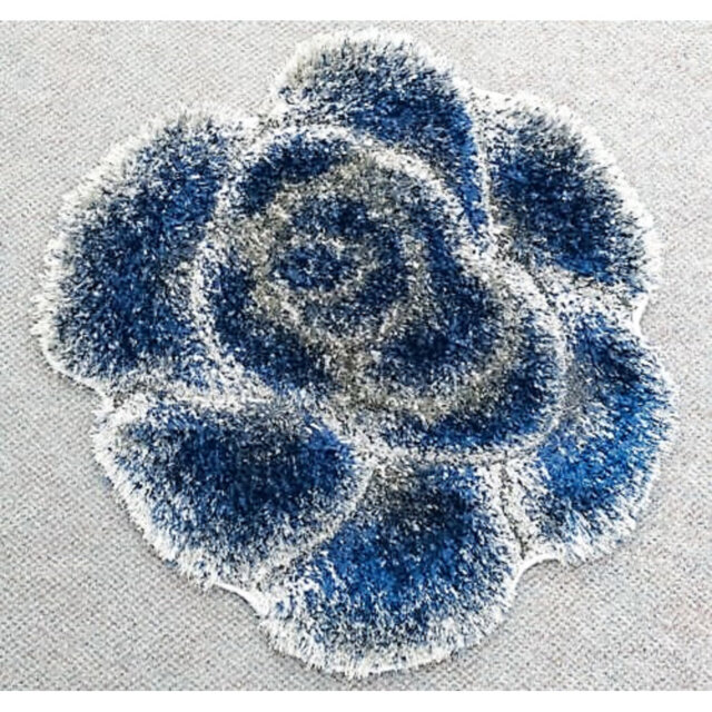 Argan Luxury Super Soft New Modern Flower Shape Shaggy Rugs Non Slip Living Room Rug Bedroom Carpet