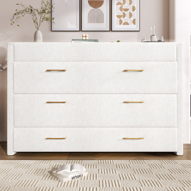 140 x 200cm Murphy Bed with USB port AND DRAWER white