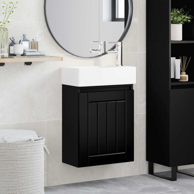 Single Bathroom Vanity with Ceramic Basin