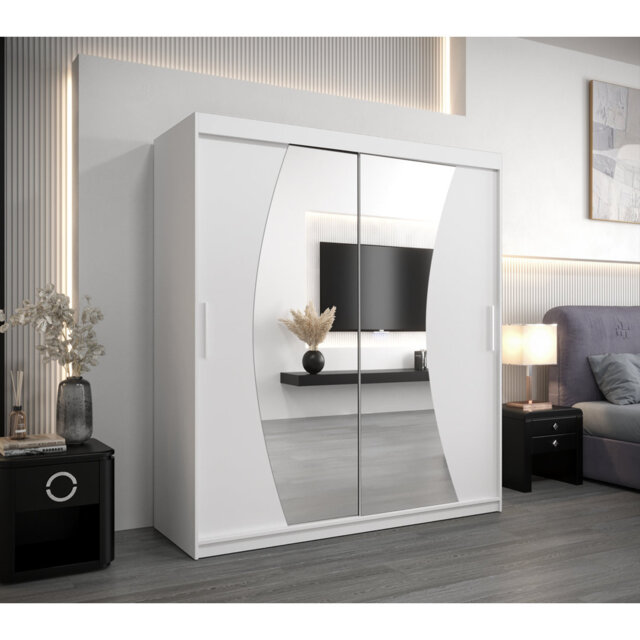 Asadulla 2 Door Solid + Manufactured Wood Wardrobe