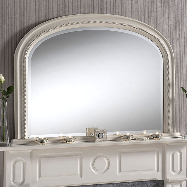 Burcham Arched Overmantle Wall Mounted Accent Mirror