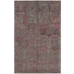Chocho Hand Tufted Wool Green/Purple Rug