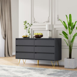 120cm W 6 - Drawer Chest of Drawers