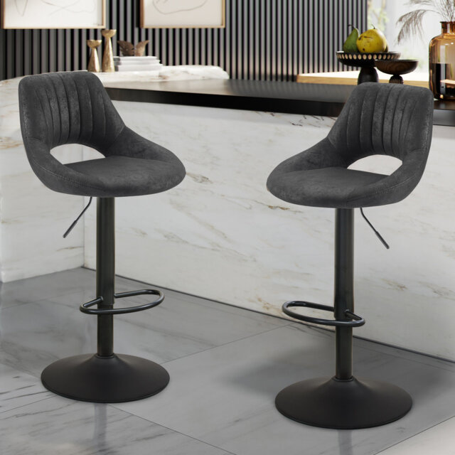 Newville Height Adjustable Swivel Bar Stool