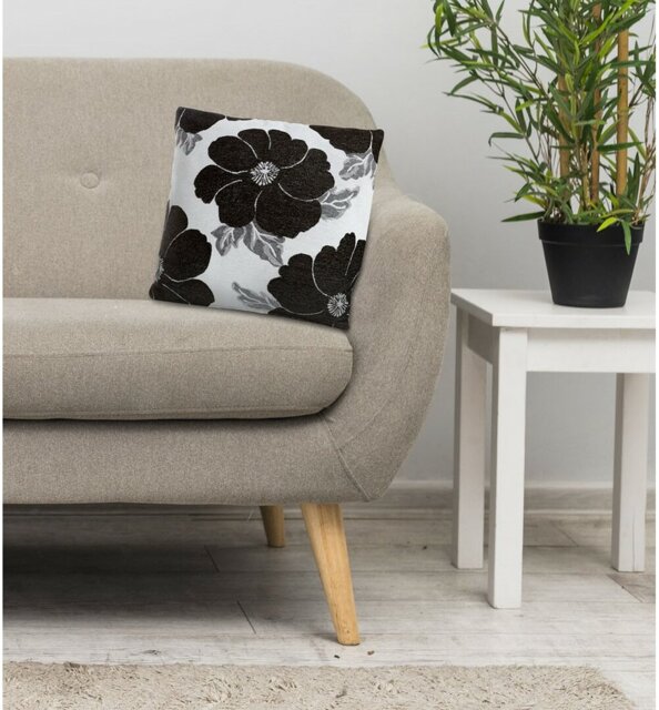 Darionte Poppy Floral Cushion Cover with Filler Pad