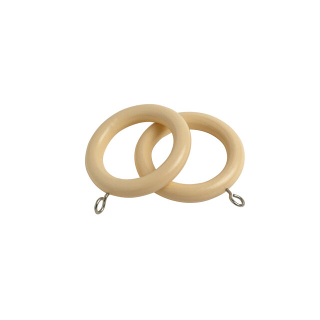 Jetta Wood 13.97cm Curtain Rings