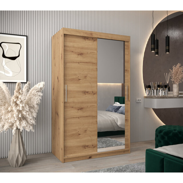 Yarbro 2 Door Manufactured Wood Wardrobe