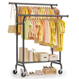 110cm Rolling Clothing Rack