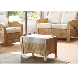 67cm Wide Solid Colour Footstool Ottoman