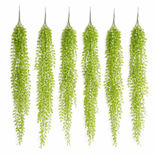 Pack Of 6 X 90Cm Artificial Trailing Eucalyptus Style Hanging Plant Faux Greenery Vine