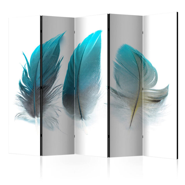 225cm W x 172cm H 5 - Panel Wood Folding Room Divider