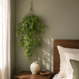 Artificial Hanging Plants Fire / UV Resistant 81cm Faux Fern Plant