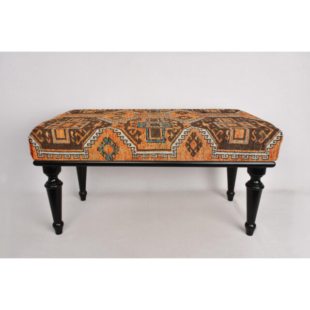 Cotton Upholstered Bench