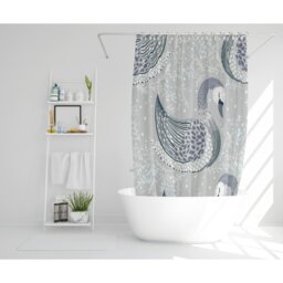 Silenus 2 Piece Polyester Shower Curtain Set