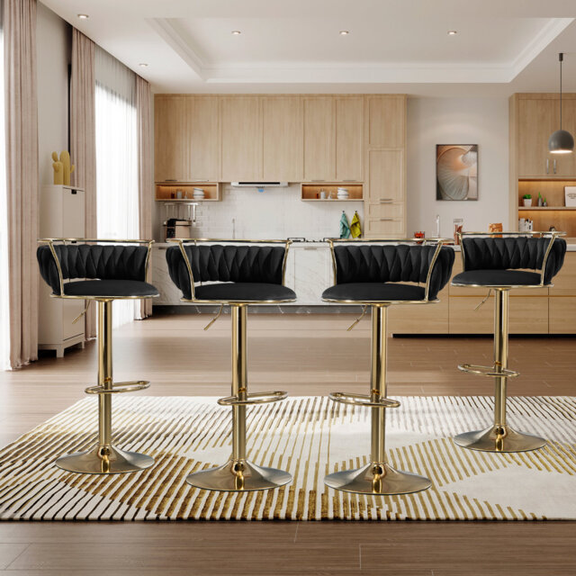 Christal Height Adjustable Swivel Bar Stool