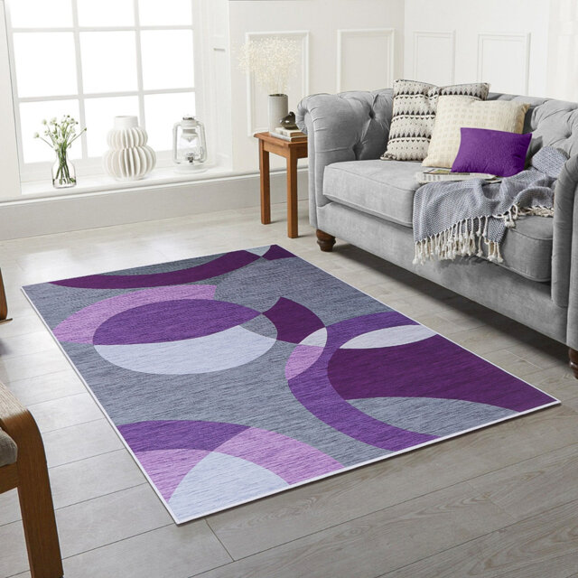 Ferran Abstract Violet Area Rug