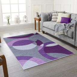 Ferran Abstract Violet Area Rug
