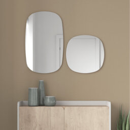 Brunsville Wood Flat Wall Mirror