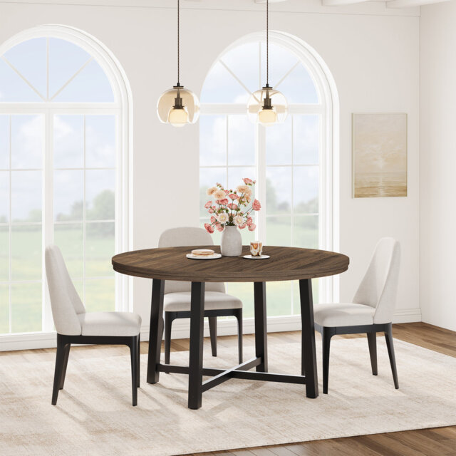 Extendable Round Dining Table