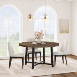 Extendable Round Dining Table