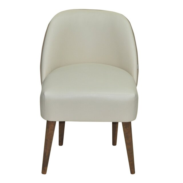 47cm H Upholstered Side Chair in Beige