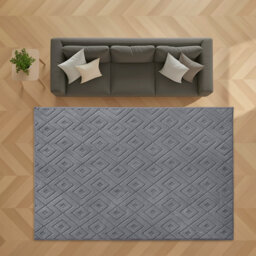 Luxury High Low Square Area Rug for Hallway Bedroom Children Room