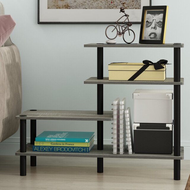 Patrina 64cm H x 80cm W Plastic Etagere Bookcase