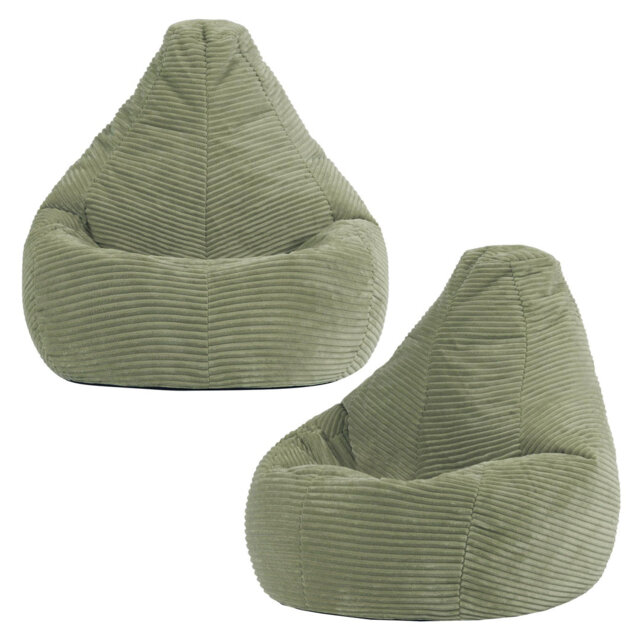 Bean Bag Bazaar Kids Dalton Corduroy Recliner Bean Bag