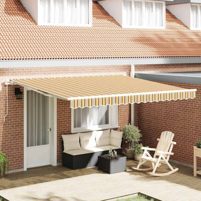 Brayden Studio 400cm W Polyester Cover Retractable Door / Window Awning