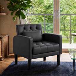 Armchair Modern Accent Chair Comfy Upholstered Seats Armchairs for Living Room Bedroom Dining Room