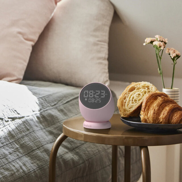 Bell Wireless Flip To Snooze Alarm Clock 9cm - White
