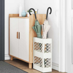 Umbrella Stand With Storage 28 X 12 X 41 Cm Steel