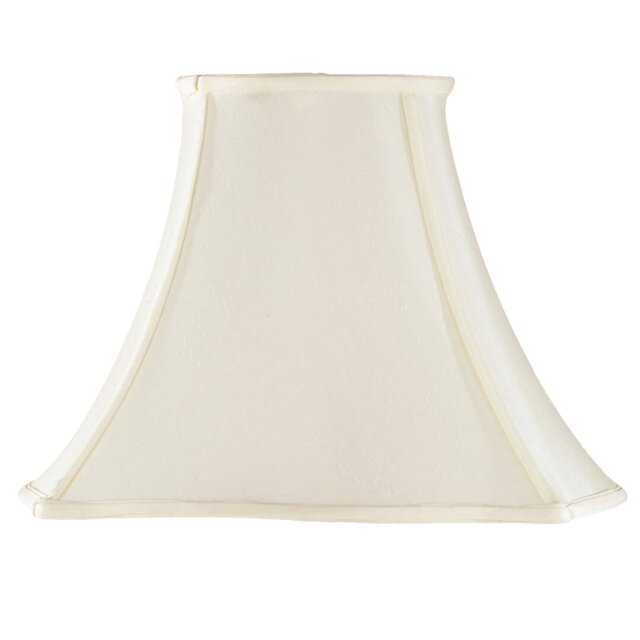 20cm H Silk Bell Lamp Shade ( Screw On ) in Cream